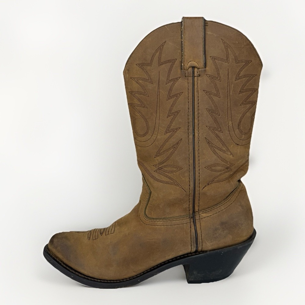 Durango Women's Western Brown Leather Cowboy Boots 7.5 Riding‎ Ranch Rodeo